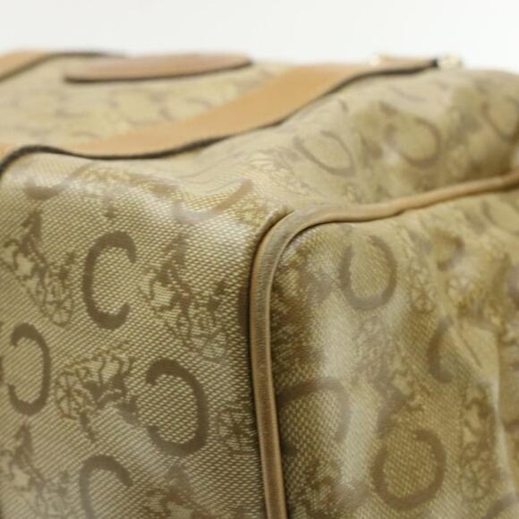 CELINE C Macadam Horse Carriage Hand Bag Pvc Leather Beige - Picture 11 of 16